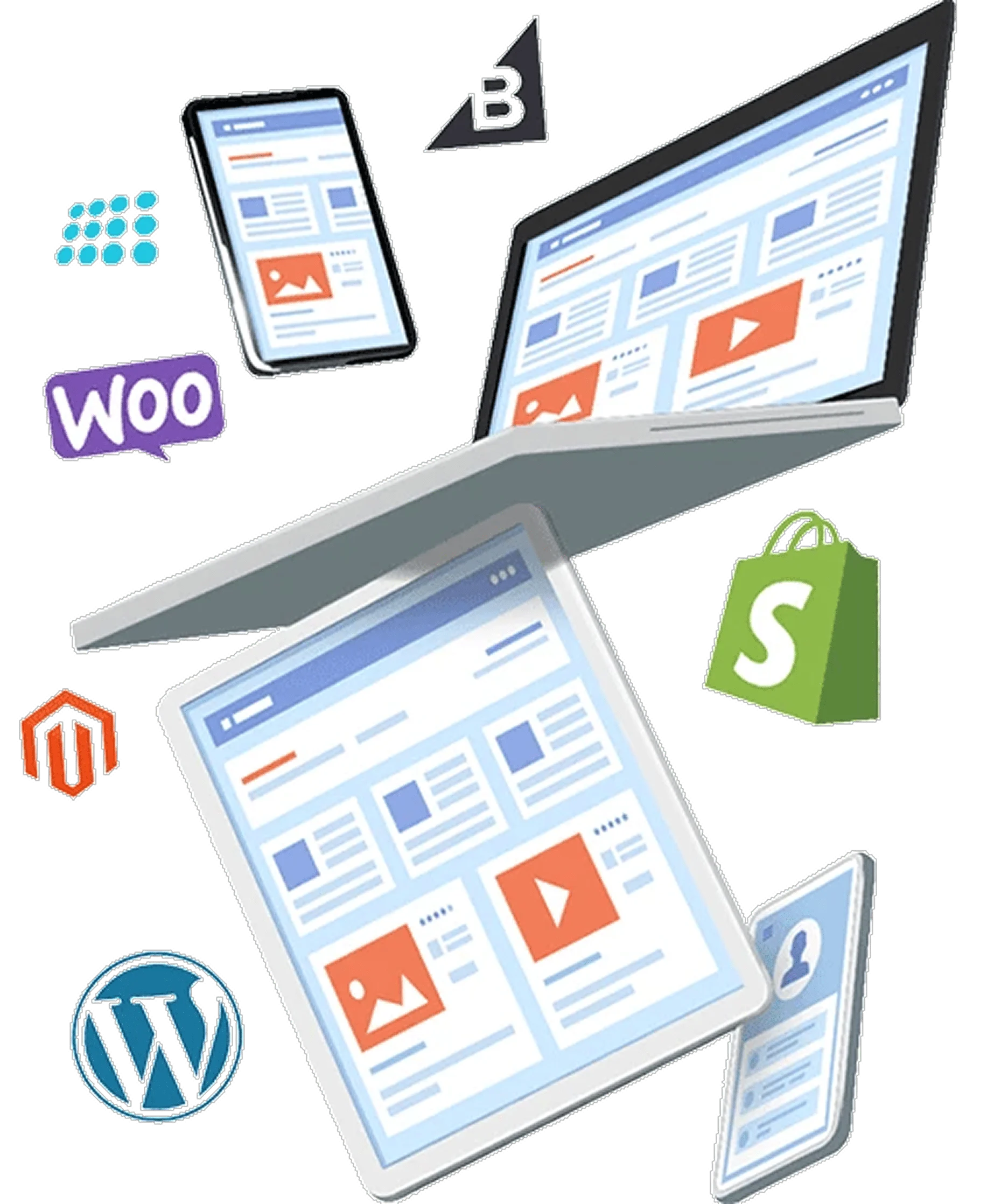 Custom website design example