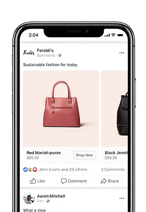 Facebook instagram advertising mockup