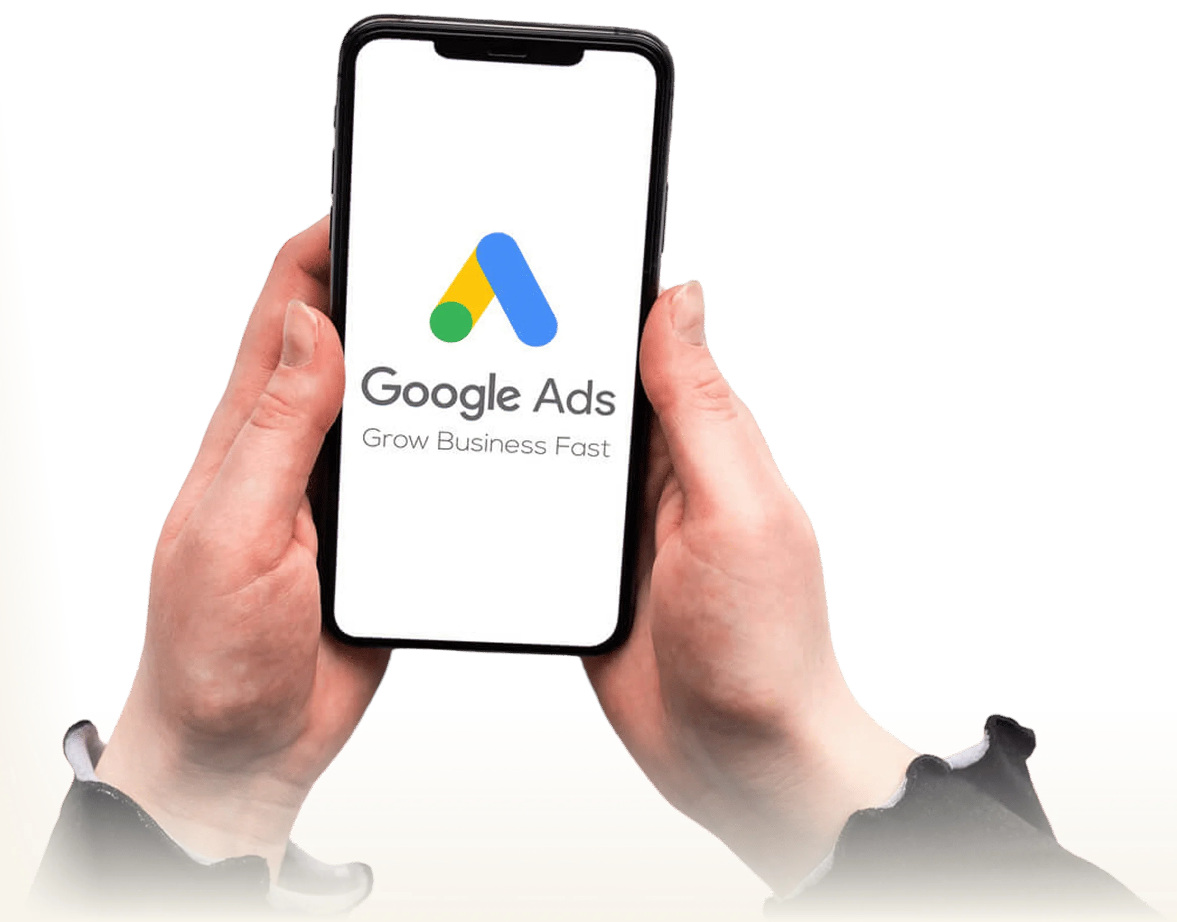 Google search ad account screen