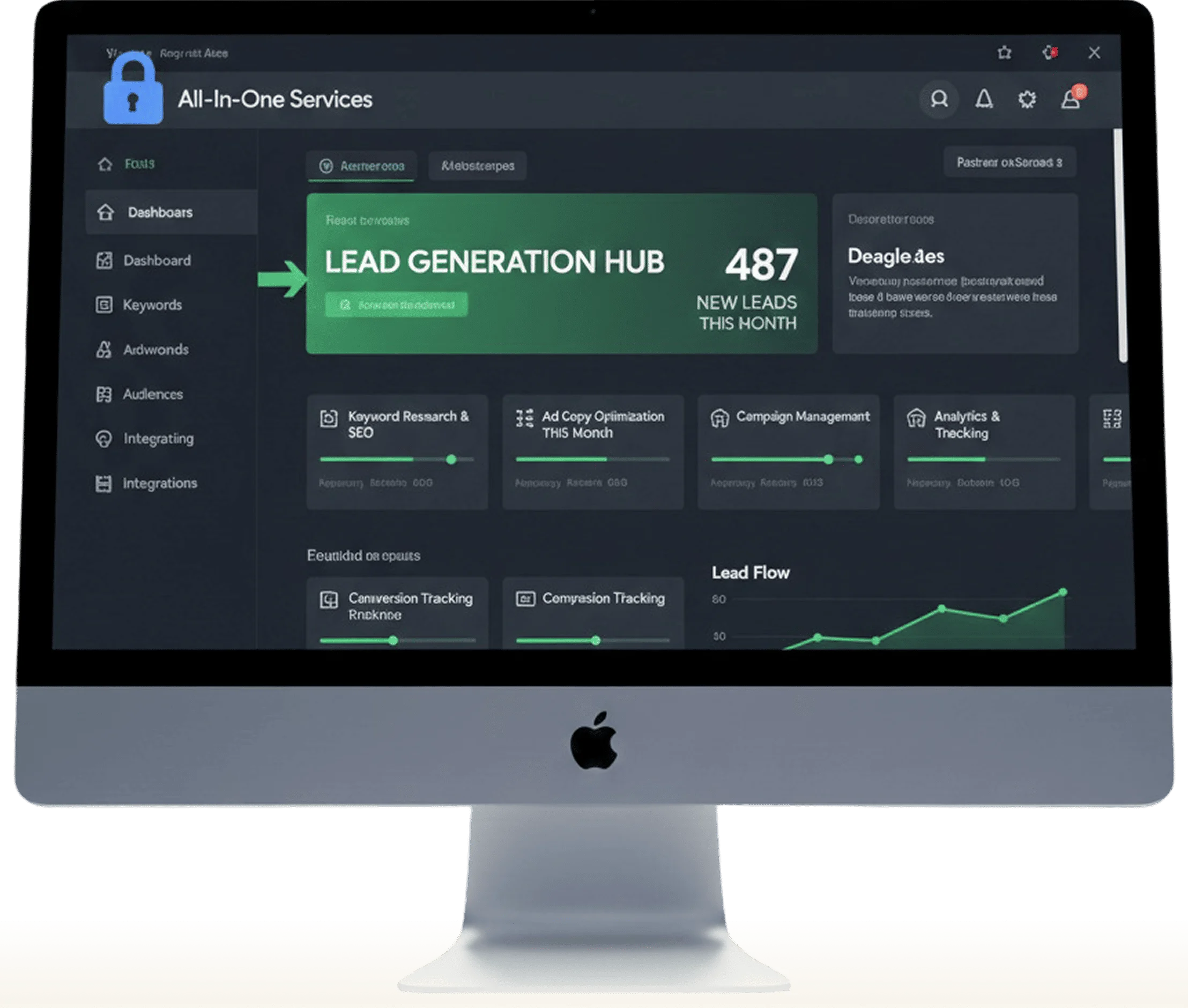 Paid keyword campaign workspace