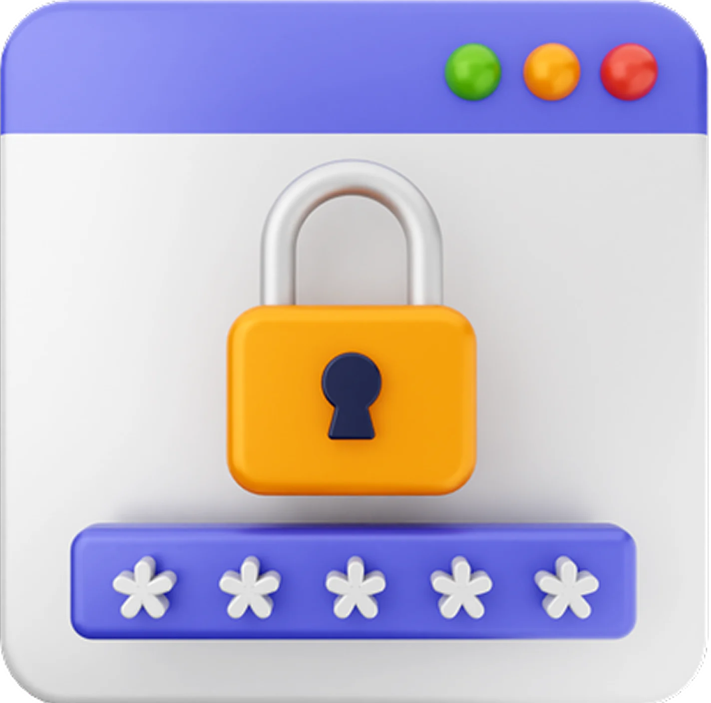 Website password security icon