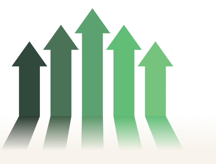 Revenue growth arrow illustration